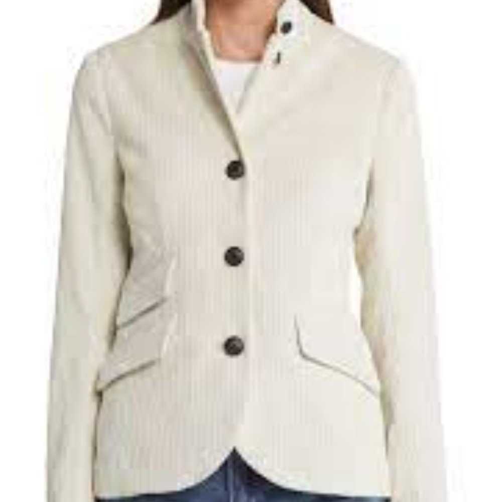 Rag & Bone Slade Corduroy Blazer - Ivory - Size 2 - EUC